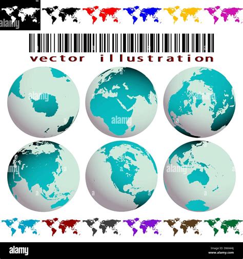 World Maps And Globes Vector Stock Vector Image And Art Alamy