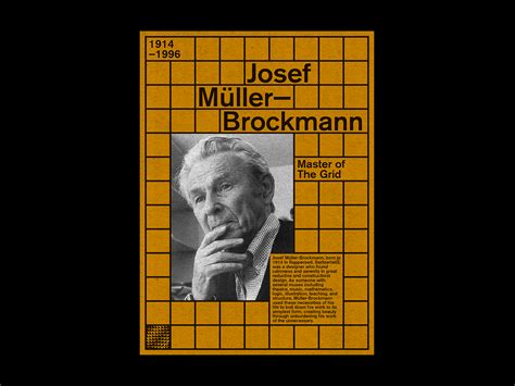 He left behind groundbreaking work as a designer and author. Josef Müller-Brockmann poster - Fonts In Use