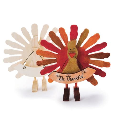 Buy Unfinished Wooden Turkey Pack Of 6 At Sands Worldwide