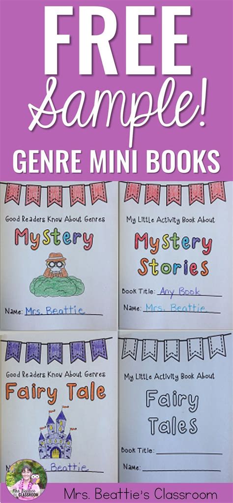 FREE Printable Genre Activities For Any Text Genre Mini Books Genre