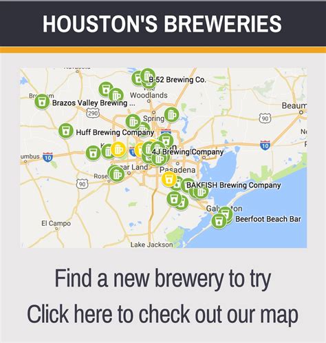 Houston Breweries And Brewpubs Map ⋆ Houston Beer Guide