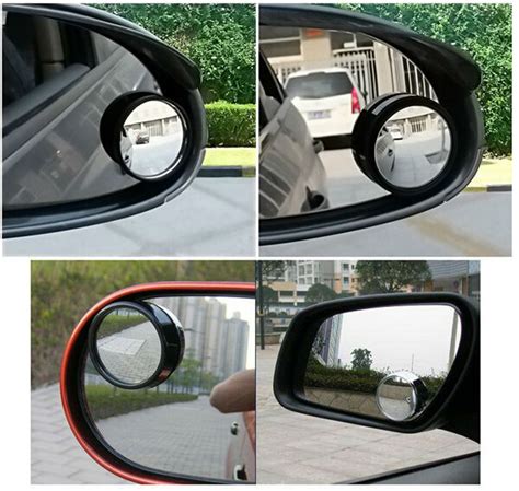 It takes seconds to install new blind spot mirrors. WISE TRAVEL Oval Blind Spot Mirrors Car Wide Rear View ...
