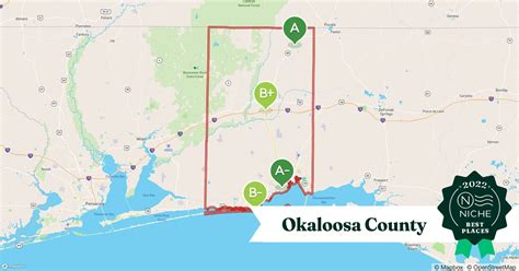 Okaloosa County Zip Code Map