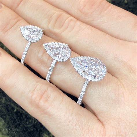 Tear Drop Engagement Ring Elegant Engagement Rings Pear Shaped