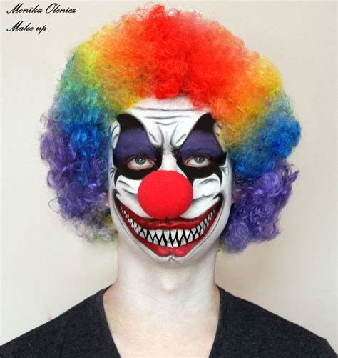 Face painting Scary Clown MakeUp Halloween Клоуны Череп