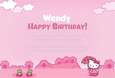 Happy Birthday Wendy Pictures Congratulations