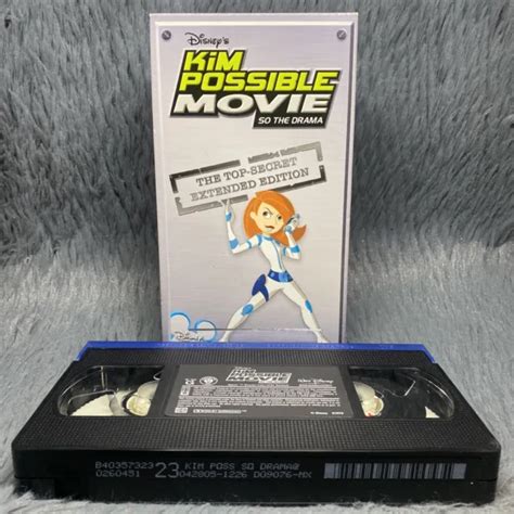 Disney S Kim Possible Movie So The Drama Vhs Top Secret Extended Edition Rare Picclick