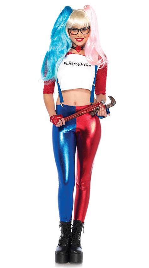 Women Halloween Sexy Suicide Squad Naughty Harley Quinn Costume Movie