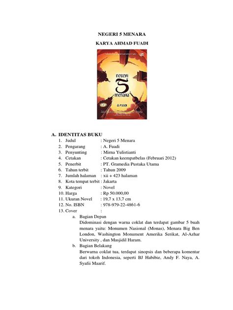 Resensi Novel Negeri 5 Menara Compress Pdf