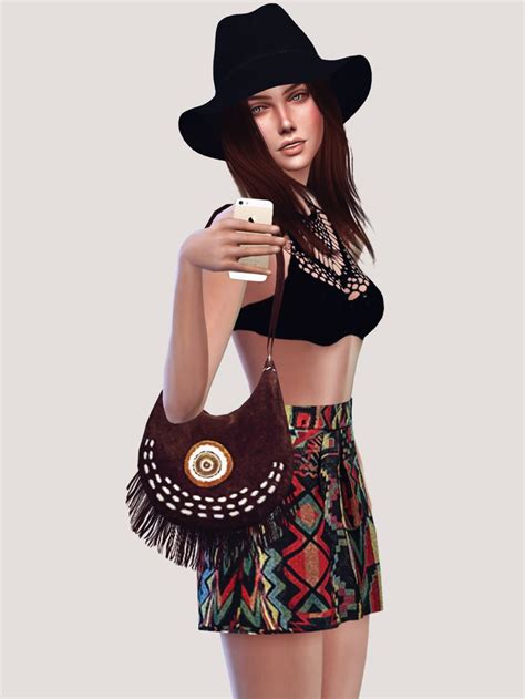 Vintage Bag With Fringing Ts4 • Standalone • 4 Swatches • Outfit Type