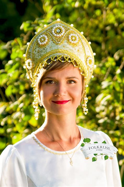 Beading Bright Folk Hat Russian Traditional Headdress Etsy