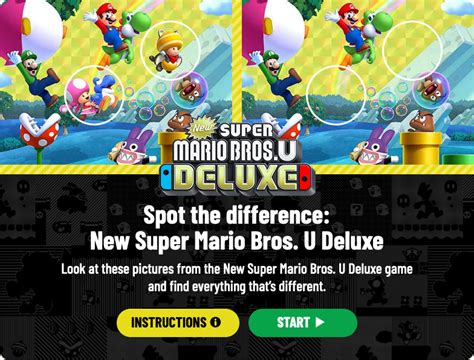 Spot The Difference New Super Mario Bros U Deluxe Super Mario Wiki