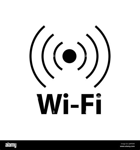 Wi Fi Symbol On White Background Stock Vector Image And Art Alamy
