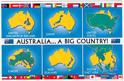 Australia A Big Country Size Comparison With Other Countries