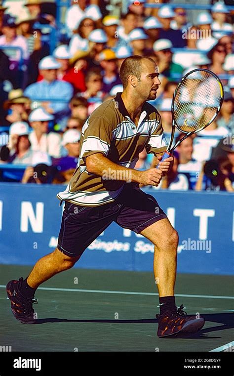 Andre Agassi Competing At Us Open Hi Res Stock Photography And Images