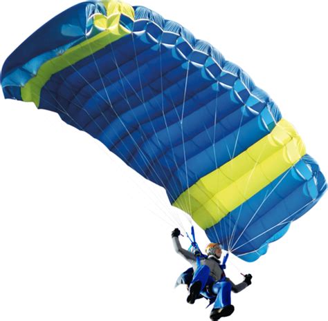 Man Skydiving Using Parachute Png Image Purepng Free