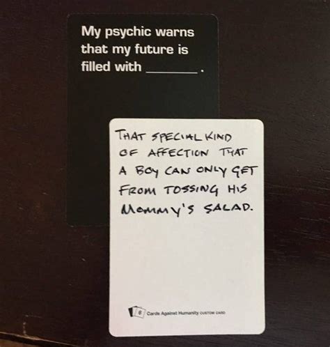 You've never pictured some of the images that are about to enter your mind. What are some creative 'white card' ideas for Cards Against Humanity? - Quora