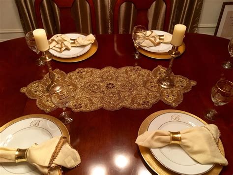 Pier One Beaded Metallic Luxe Table Runner Great Piece For The Fall
