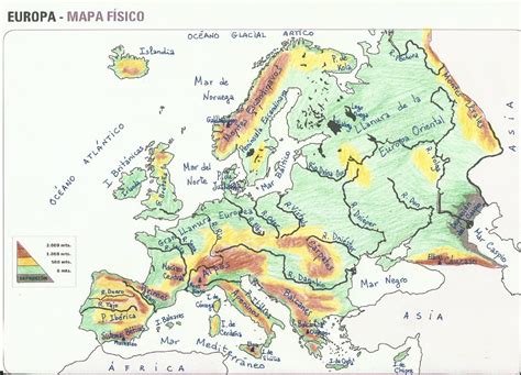 Santa Amalia 6º A Mapa FÍsico De Europa