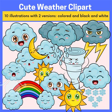 Cute Weather Clipart | Made By Teachers