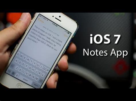 Create notes easily using these best iphone note apps. iOS 7 - Notes App On iPhone 5 - YouTube
