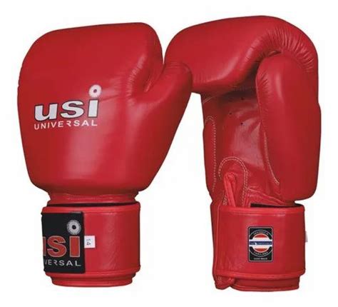 Printed Usi Leather Muay Thai Gloves Red Black Blue 609mt1 Packaging Type Bag Size 10