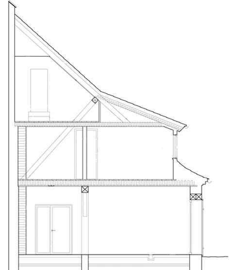Section Through Mono Pitch Roof 12300 About Roof