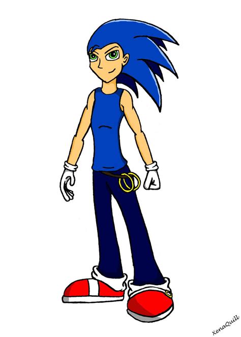Human Sonic By Xenaquill On Deviantart