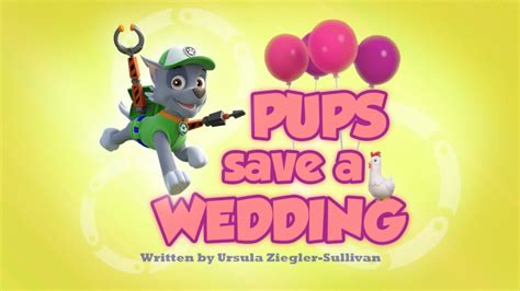 Pups Save A Wedding Paw Patrol Wiki Fandom