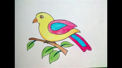 How To Draw Bird For Kids Bird Drawing For Kids Step By Step Kids