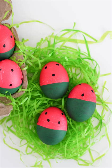 Watermelon Easter Eggs Lets Mingle Blog
