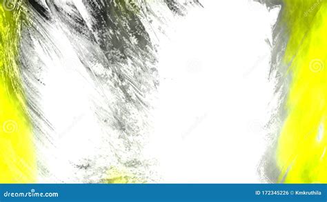 Abstract Yellow White And Grey Painting Background Image Stock Photo