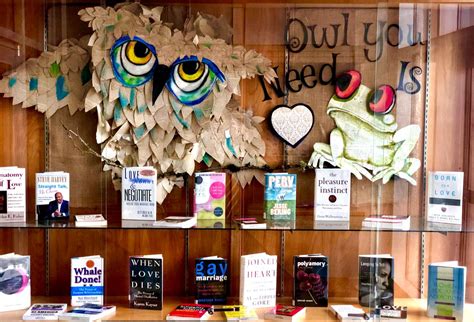 February Library Display Owl You Need Is Love Display Library