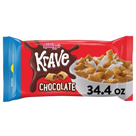 Kellogg S Krave Chocolate Cold Breakfast Cereal 34 4 Oz