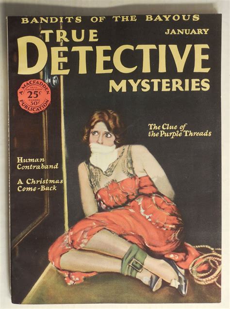 True Detective Mysteries Magazine January 1928 True Detective