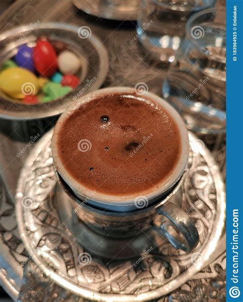 Delicious Traditional Turkish Coffee Its Cooking And Presentation