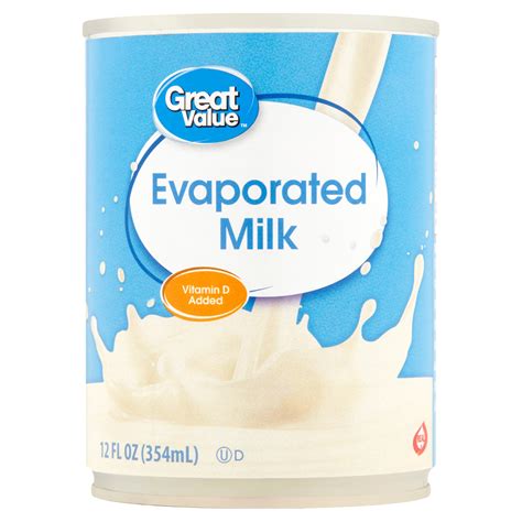 Great Value Evaporated Milk 12 Fl Oz Home And Garden