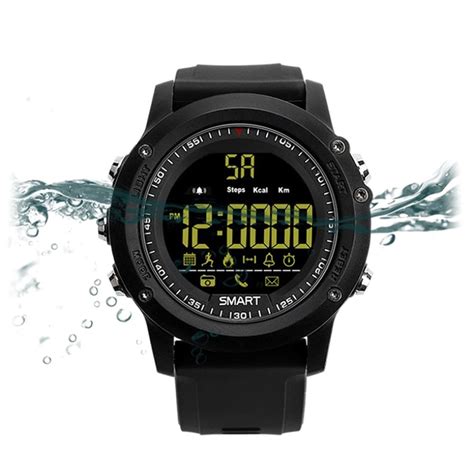 Ex17 Waterproof Bluetooth 40 Sport Smartwatch Black