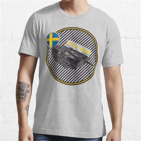 Strv 103b Swedish Main Battle Tank Print On Light T Shirt For Sale By