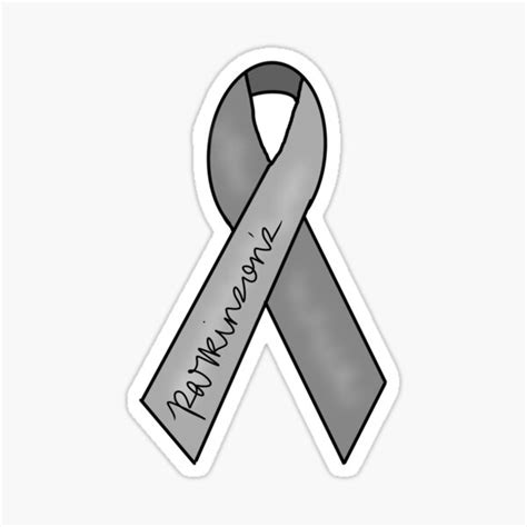 Parkinsons Disease Awareness Ribbon Sticker For Sale By