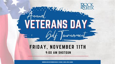 The Veterans Day Golf Tournament Is Here Rock Creek Golf Club