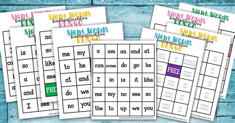 Sight Words Bingo Kindergarten Made By Teachers Free