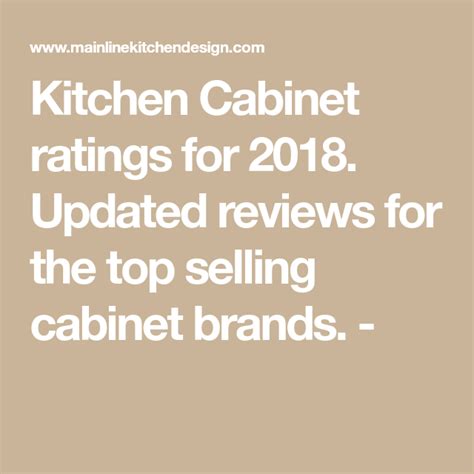 Kitchen Cabinet Ratings For 2018 Updated Reviews For The Top Selling