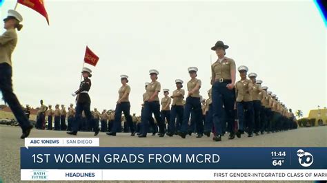 first gender integrated marine company at mcrd graduates