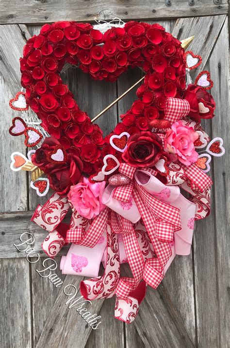 Valentine Wreath By Ba Bam Wreaths Valentine Day Wreaths