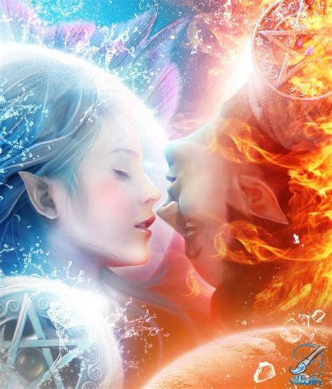 Pin By ॐ Soul Love On Twin Flames Photo Manipulation Fire And Ice