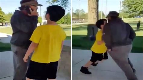 Video Of Man Shoving Angry Child Dividing The Internet