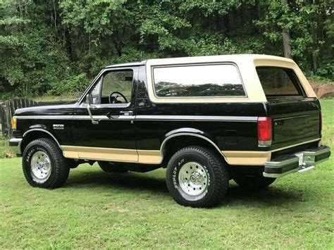 1989 Ford Bronco Black With 72000 Miles Available Now Classic Ford