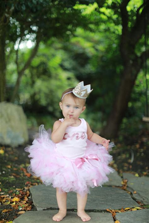 Rose Gold First Birthday Outfit Girl Baby Tutu 1st Birthday Baby