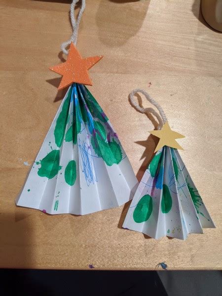 Making A Folded Paper Christmas Tree Ornament My Frugal Christmas